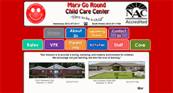 Desktop Screenshot of marygoroundchildcare.com